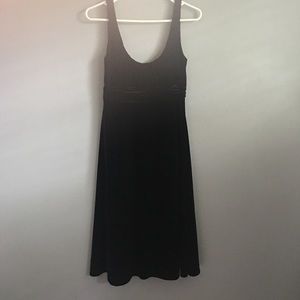 Black velvet dress